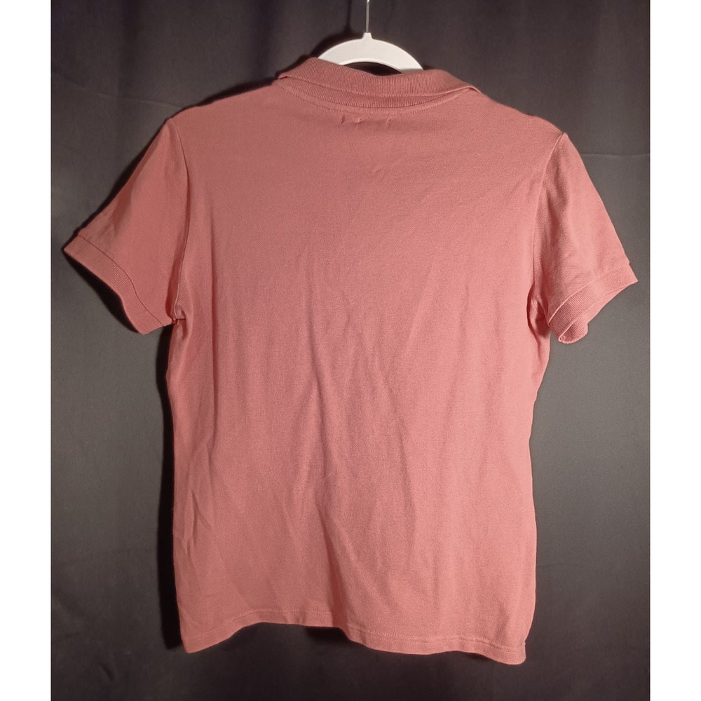 Burberry London Coral Pink Polo Shirt Medium Classic Nova Check Y2K VTG Designer - Picture 7 of 7